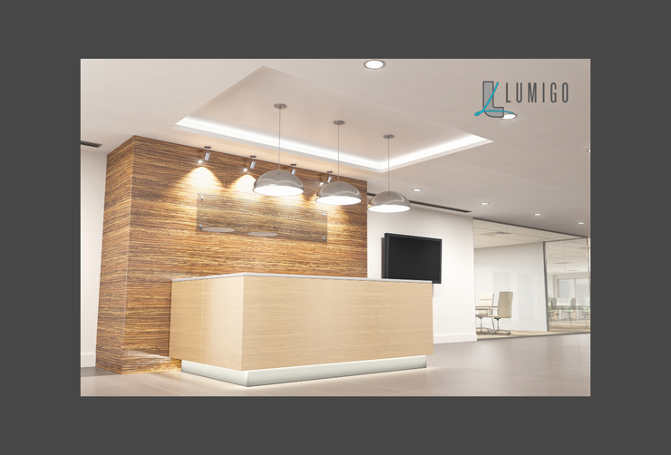 Melamine and natural stone tops